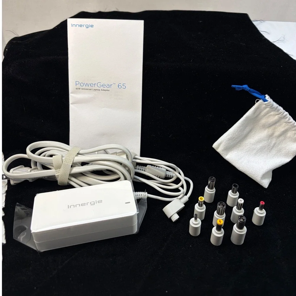 Innergie PowerGear 65 Universal Laptop Adapter 65W White ADP-65WH AB with Tips